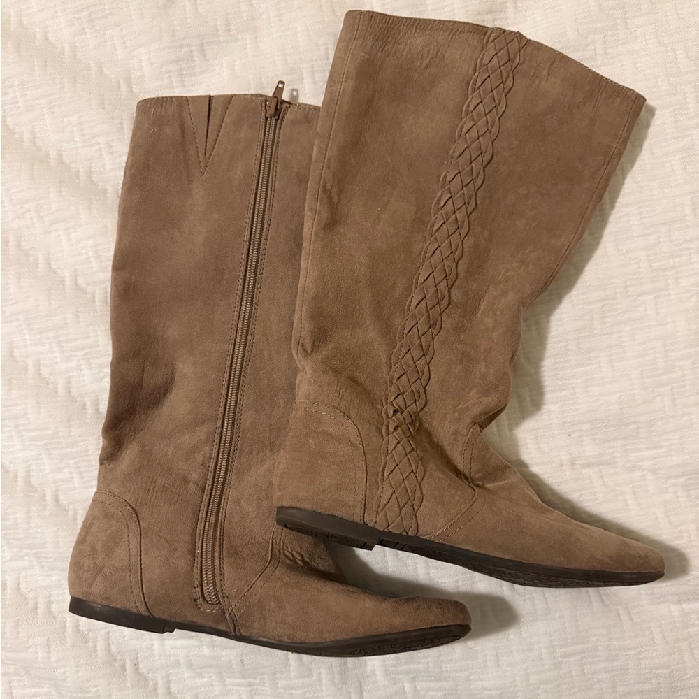 Fergalicious Tan Over the Knee‎ Boots